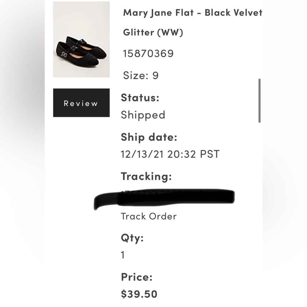 Torrid Mary Jane-Black Velvet Glitter size 9 - Picture 4 of 5